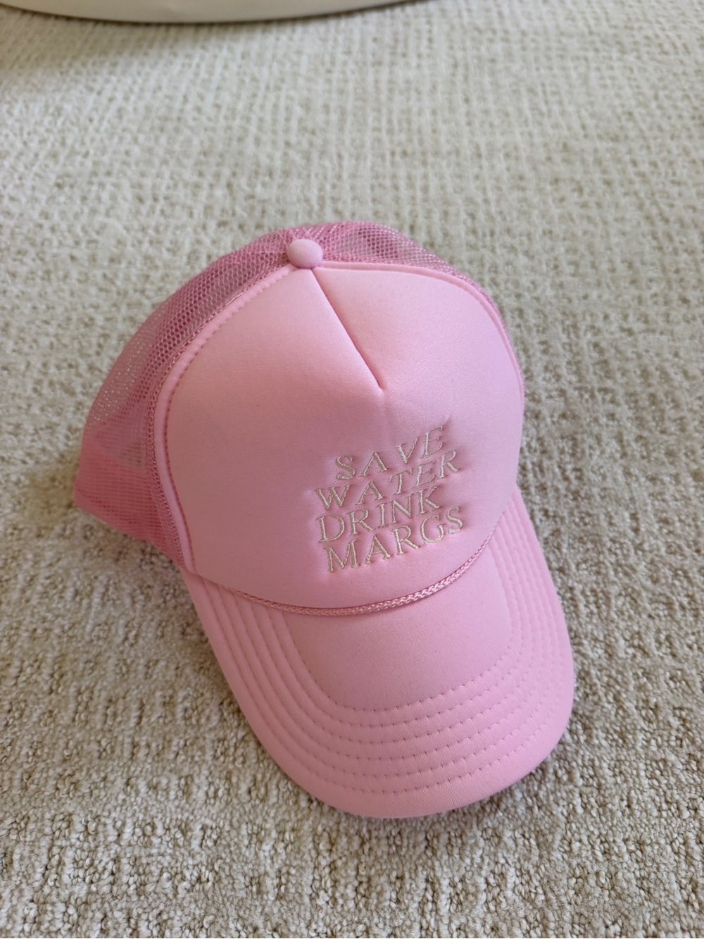 Pink Save Water Drink Margs Hat
